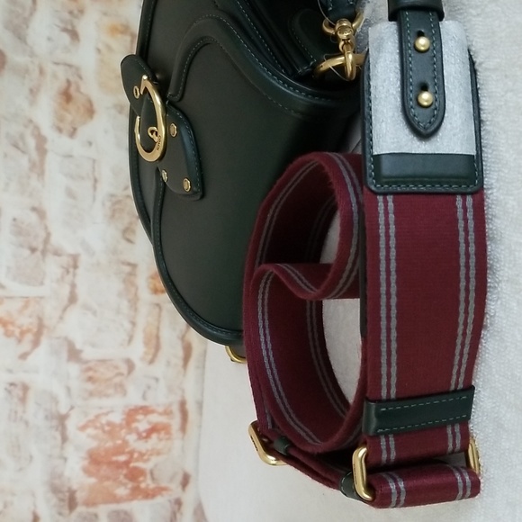 New Coach Beat Saddle Leather Shoulder Bag - Picture 9 of 13